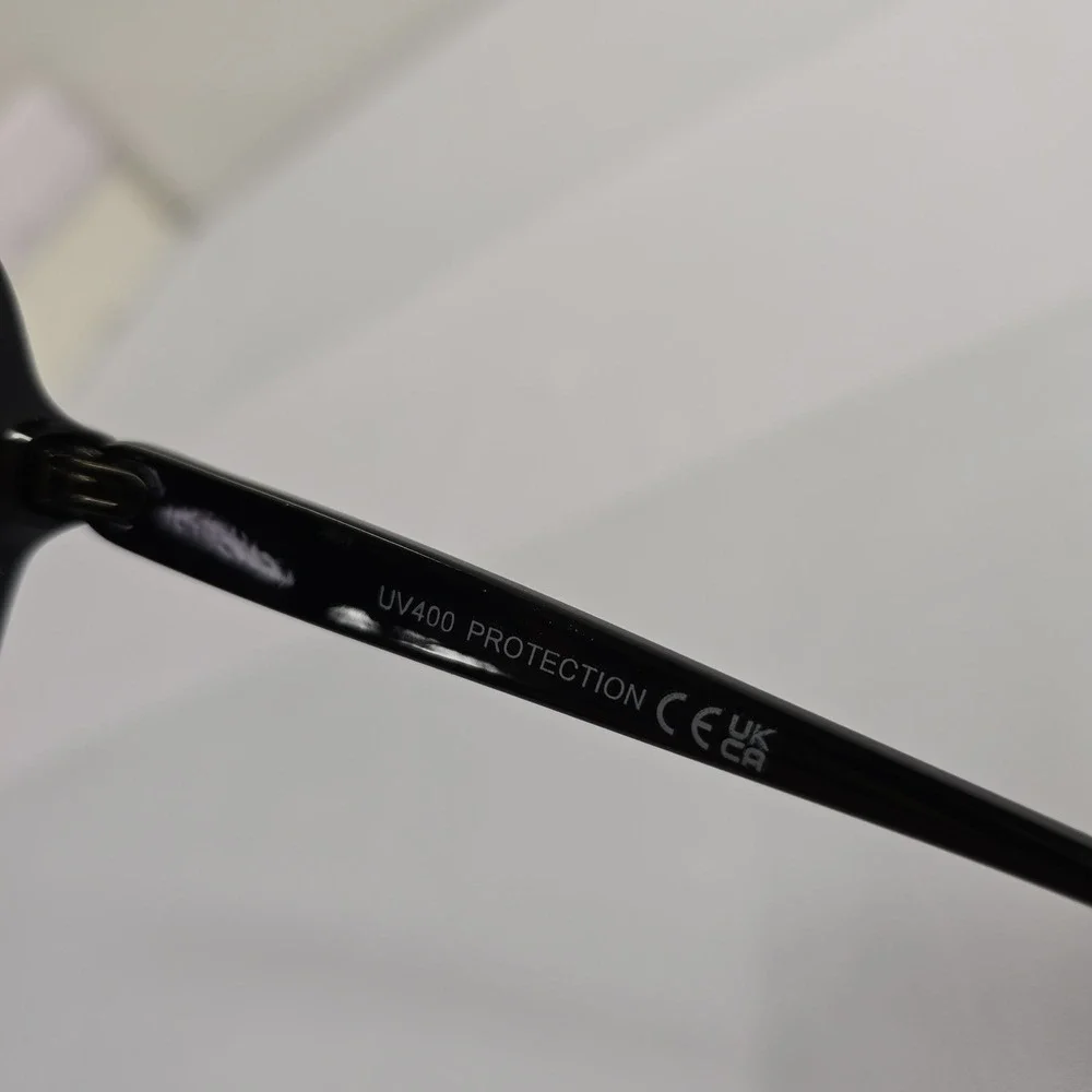 NEW Unisex Black Oversized Square Aviator Sunglasses UV400 Retro 70s Style 80976